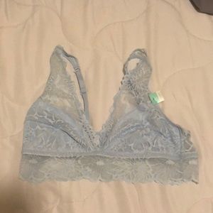 Pink bralette (light blue)